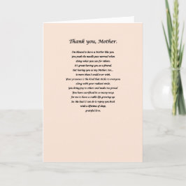 Tarjeta de agradecimiento (para madres)