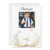 Tarjeta de agradecimiento para maestro con foto li