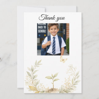 Tarjeta de agradecimiento para maestro con foto li