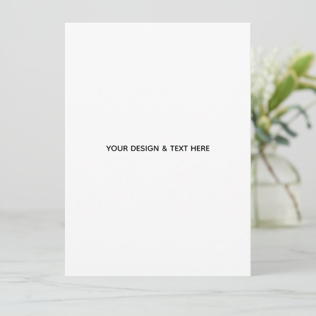 Tarjeta de agradecimiento para maestro minimalista (Anverso de pie)