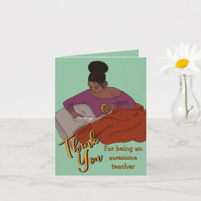 Tarjeta de Agradecimiento para Maestros (Planta pequeña)