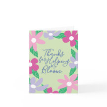 Tarjeta de agradecimiento para maestros con diseño