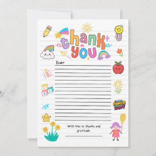 Tarjeta de agradecimiento para maestros - versión 