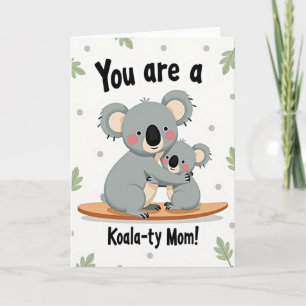 Tarjeta de Agradecimiento para Mamá Osos Manchados