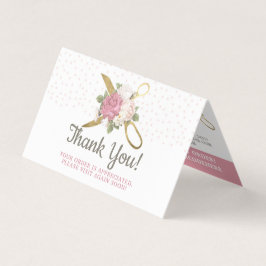 Tarjeta de agradecimiento para masticadores de oro