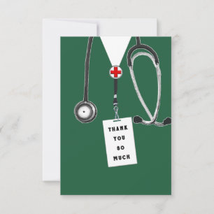 Tarjeta de agradecimiento para médico
