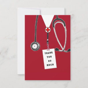 Tarjeta de agradecimiento para médico