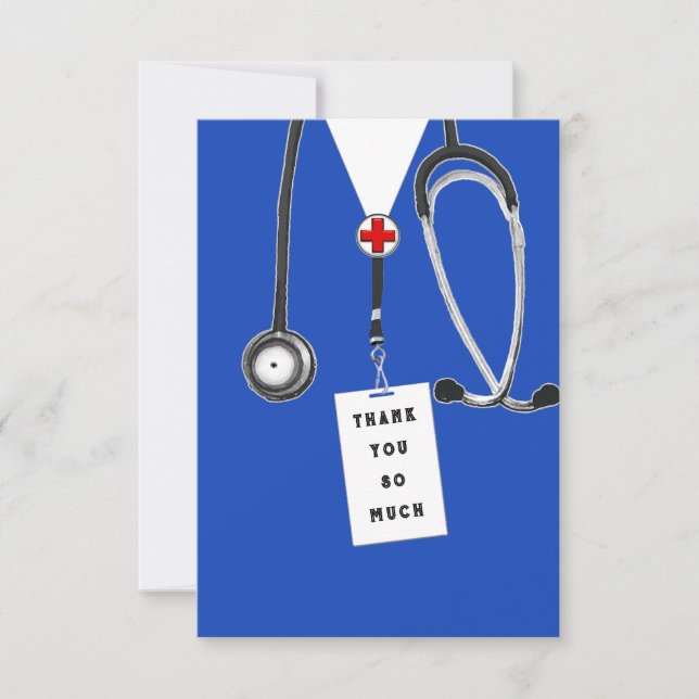 Tarjeta de agradecimiento para médico (Anverso)