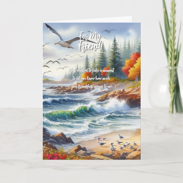 Tarjeta De Agradecimiento Para mi amigo (Anverso)