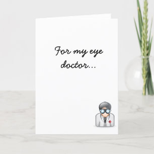 Tarjeta De Agradecimiento Para mi médico ocular