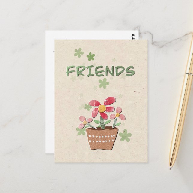 Tarjeta de agradecimiento para mis amigos (Anverso/Reverso In Situ)