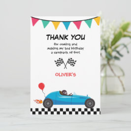 Tarjeta de agradecimiento para niños por fiesta de