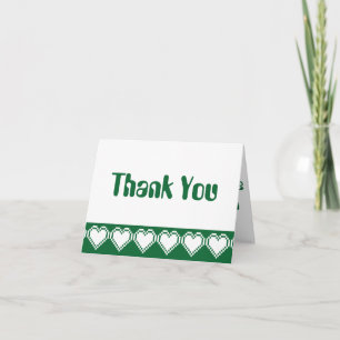 Tarjeta de agradecimiento para nuestros corazones