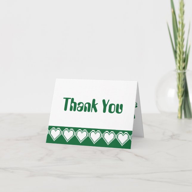 Tarjeta de agradecimiento para nuestros corazones  (Anverso)