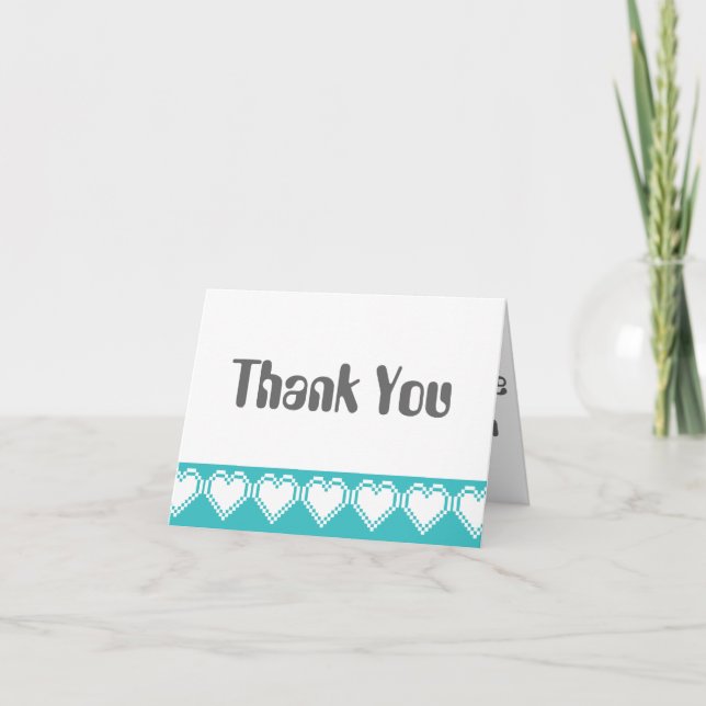 Tarjeta de agradecimiento para nuestros corazones  (Anverso)