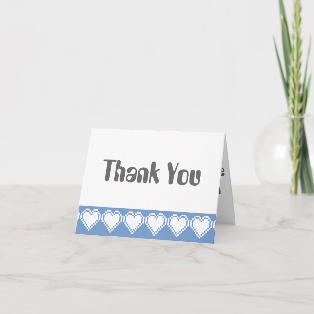 Tarjeta de agradecimiento para nuestros corazones  (Anverso)