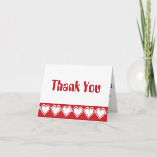 Tarjeta de agradecimiento para nuestros corazones 