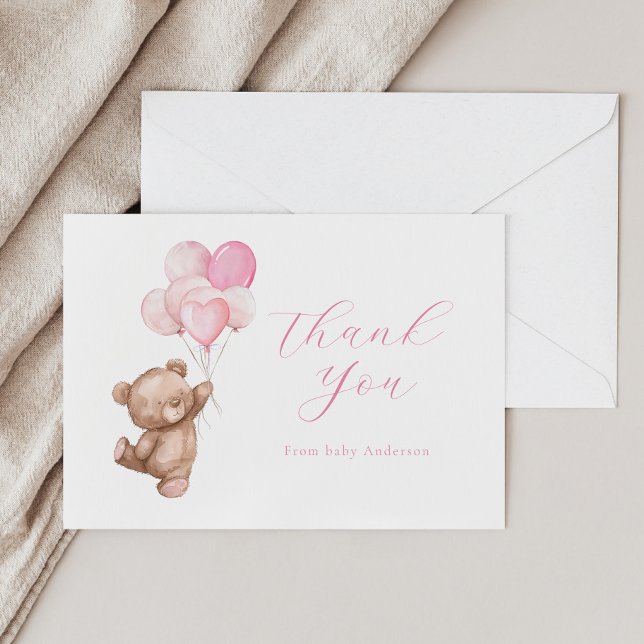 Tarjeta de agradecimiento para oso de peluche ¡Ape (Subido por el creador)
