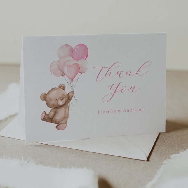 Tarjeta de agradecimiento para oso de peluche ¡Ape (Subido por el creador)
