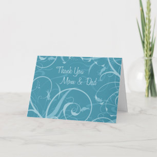 Tarjeta de agradecimiento para padres de boda Día 