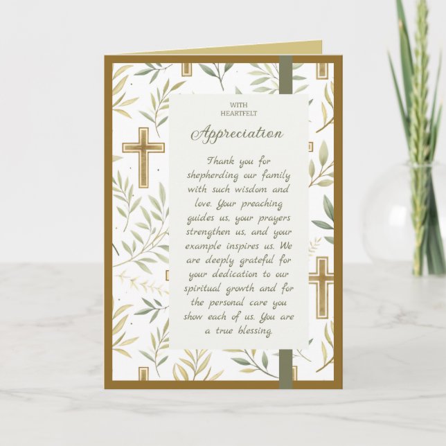 Tarjeta de Agradecimiento para Pastores de Hojas e (Anverso)
