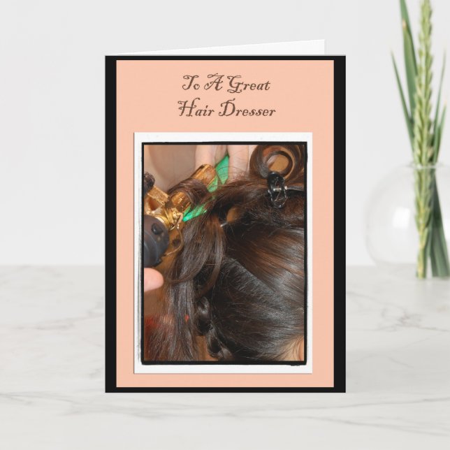 Tarjeta de agradecimiento para peluquero (Anverso)