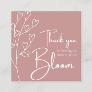 Tarjeta de agradecimiento para pequeñas empresas