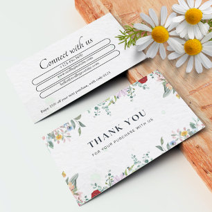 Tarjeta de agradecimiento para pequeñas empresas