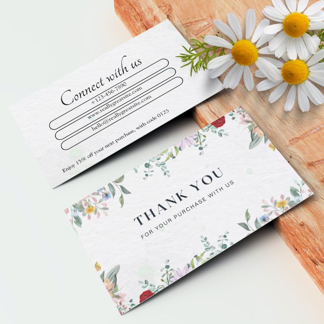 Tarjeta de agradecimiento para pequeñas empresas (Small Business Thank You Card For Customer)