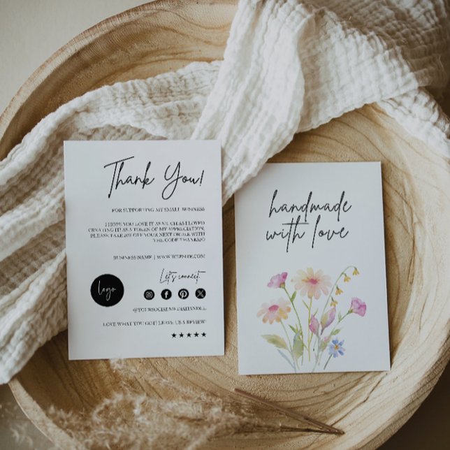Tarjeta de agradecimiento para pequeñas empresas (Small Business Thank You Card,)