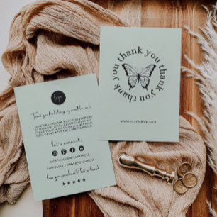 Tarjeta de agradecimiento para pequeñas empresas