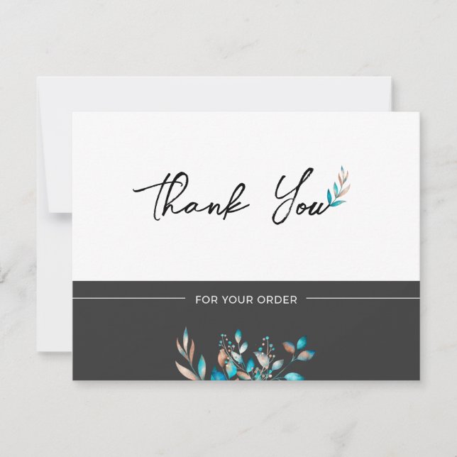 Tarjeta de agradecimiento para pequeñas empresas (Anverso)