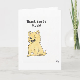 Tarjeta de agradecimiento para perro 1