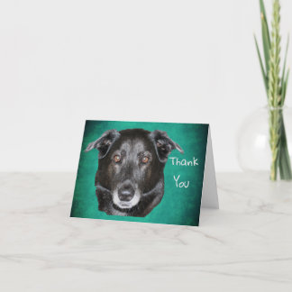 Tarjeta de agradecimiento para perro recuperador d