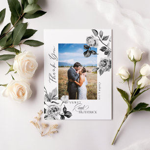 Tarjeta de agradecimiento para Personalizable flor