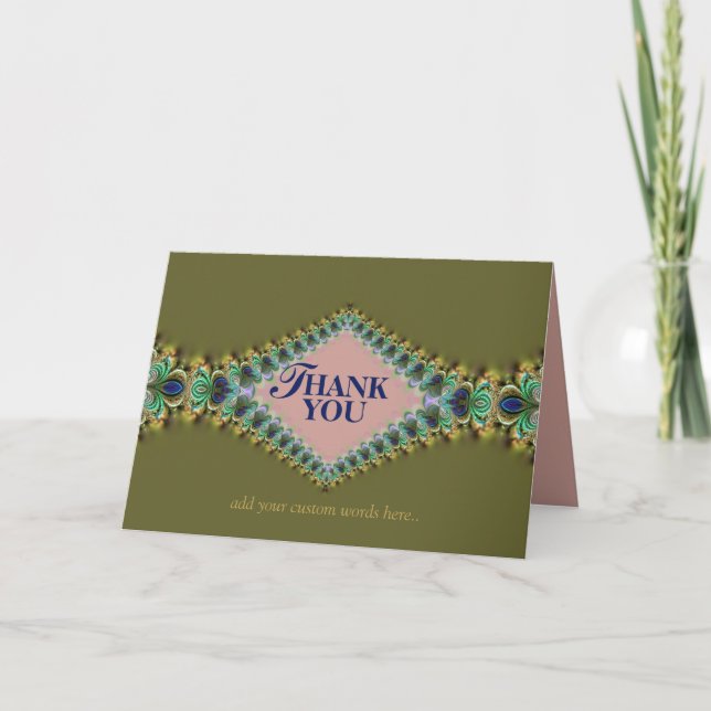 Tarjeta de agradecimiento para Personalizado de en (Anverso)