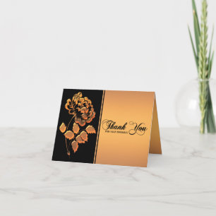 Tarjeta de agradecimiento para personas de cobre d