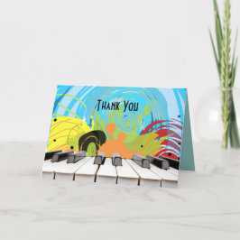 Tarjeta de agradecimiento para PIANO KEYS & STARS