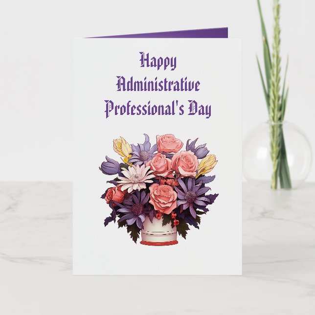 Tarjeta de agradecimiento para profesionales admin (Anverso)