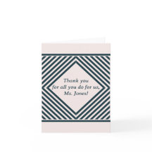 Tarjeta de agradecimiento para profesor