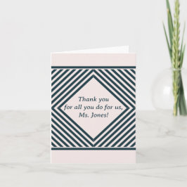 Tarjeta de agradecimiento para profesor