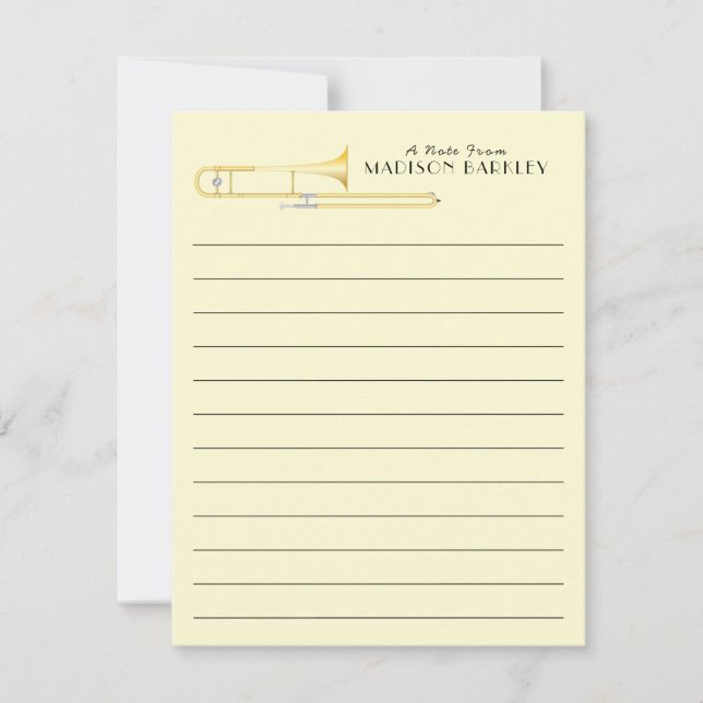 Tarjeta de agradecimiento para profesor de banda d (Anverso)