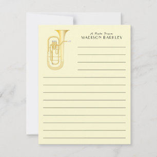 Tarjeta de agradecimiento para profesor de banda d
