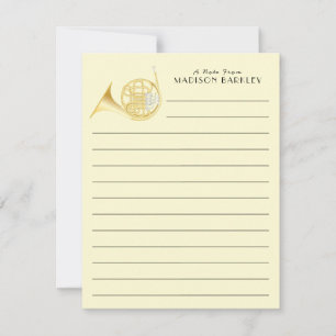 Tarjeta de agradecimiento para profesor de banda d