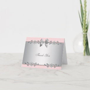 Tarjeta de agradecimiento para regalo de baby show