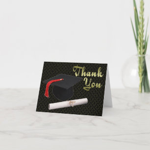 Tarjeta de agradecimiento para regalo de graduació
