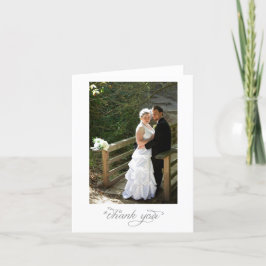 Tarjeta de agradecimiento para retrato de boda