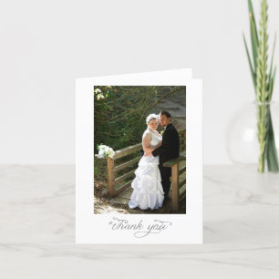 Tarjeta de agradecimiento para retrato de boda