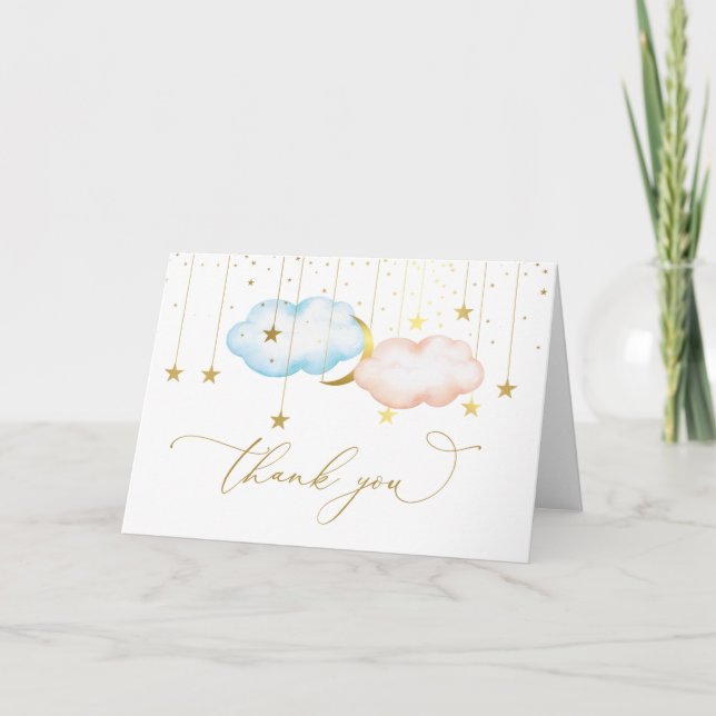 Tarjeta de agradecimiento para revelación de géner (Anverso)