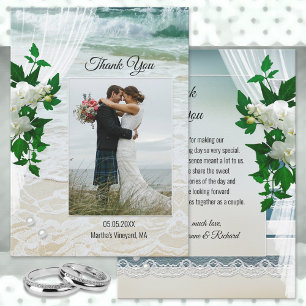 Tarjeta de agradecimiento para su Boda de Photo Be